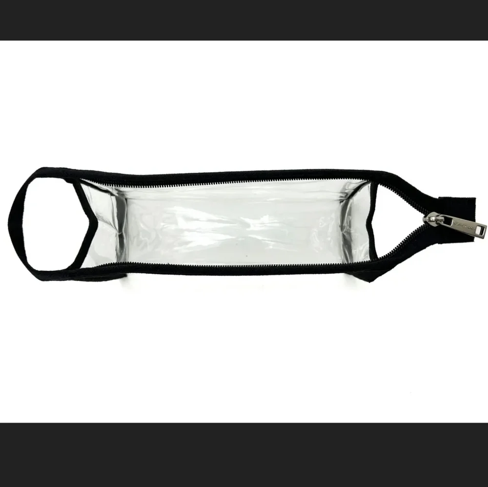 Kendall And Kylie Clear Make Up Bag Clutch See Through Wristlet Travel Pouch